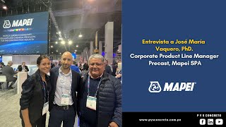 Entrevista a José María Vaquero, PhD. en el World of Concrete 2024