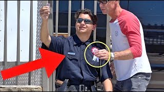 STEALING A COPS BADGE!!! (So Scary!)