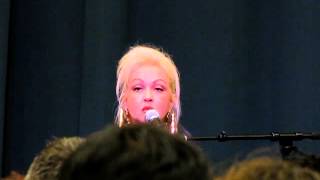 Cyndi Lauper talking about her new autobiography