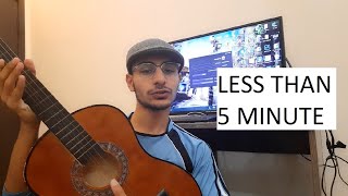 How to play a guitar in less than 5 minutes | Professional Tutorial