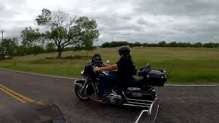 Harley tour around Corpus Christi Lake