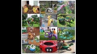 40 Creative DIY Ideas to Repurpose Old Tire into Animal🌿😍🌼 // Green garden plants