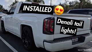 2014 GMC Sierra Single Cab with DENALI Tail Lights?! (Conversion/Retrofit Video)