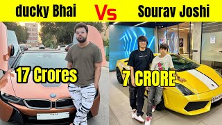 Ducky Bhai Vs Sourav Joshi Who Has The Most Expensive Car?|factwithUmar|