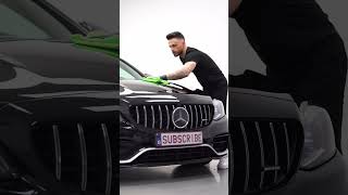 Applying Spray Sealant on a Mercedes C63 S AMG