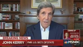 John Kerry: Coronavirus Is America’s ‘Great Wake up Call With Respect’ to Climate Change