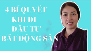 4 ĐIỀU CẦN KHẤC CỐT GHI TÂM KHI KINH DOANH ĐẦU TƯ BẤT ĐỘNG SẢN|VŨ THỊ NA