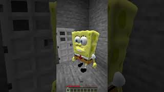 I saved Spongebob.. but at what cost? 😟 #shorts #minecraft