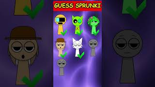 Guess SPRUNKI characters by their VOICES? #sprunki #incredibox