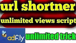 adsfly unlimited earning script | url shortner unlimited click script | adsfly biggest trick