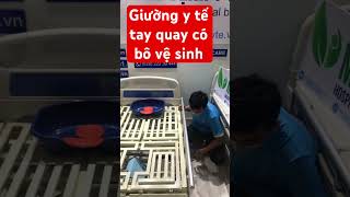 Giường y tế tay quay có bô vệ sinh đa năng MEDI-PROCARE #giuongytetayquay #cobovesinh