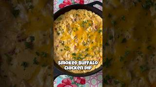 Smoked Buffalo Chicken Dip! So simple to make! #foodshorts #bbq