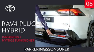 Toyota RAV4 Plug-in Hybrid 2020 - Parkeringssonsorer (8 av 10) - Innføring i nyttige funksjoner