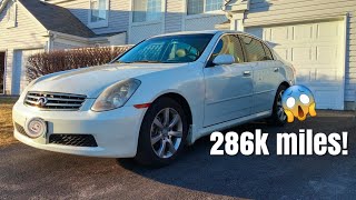 This Infiniti G35 has 286k miles! Is it worth fixing? Front suspension replacement!