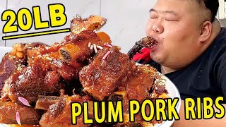 Brother Monkey makes ”Mei Plum Spare Ribs”, it's super delicious to eat in big mouthfuls