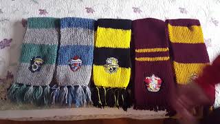 Harry Potter' style of scarfs. Knitting. Гарри Поттер.Шарфы.Вязание