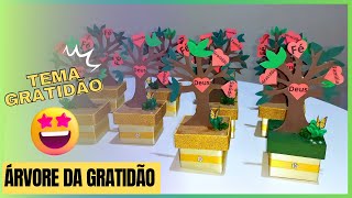 Lembrancinha fácil tema GRATIDÃO | Árvore da gratidão - ideia #artesanato @Juhlilas