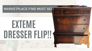 Extreme Dresser Makeover | Furniture Flip | Before And After