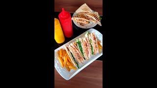 Chicken Tikka Club Sandwich  YQR #shorts #yummyquickrecipes #youtubeshorts