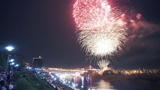 Праздничный салют 9 мая. День Победы. Тюмень 2019