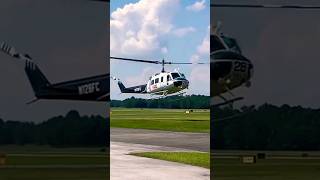 Bell UH-1 Huey helicopter landing#shorts #youtubeshorts #shortsbeta #bellhelicopter