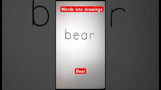 Words into drawings #bears #love #art #drawing #howtodraw #subscribe #shortsviral