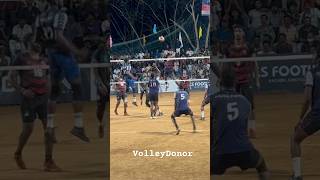 What a spike 😲powerful attack 😱Jump 😳ukkrapandian setting 💥 #volleyball #volleydonor #volley