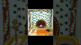 Homemade Ganpati Decoration | Ganesha Backdrop Decoration | Easy and Beautiful Ganpati Decoration