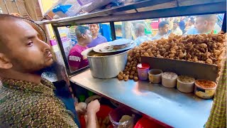 World Famous Man Kamal Selling Special Egg Chotpoti & Fuchka | Amazing Street Food Making Skills |