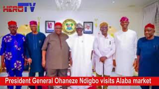 Ohaneze Ndigbo President, Iwuanyawu visits Alaba, meets Sanwolu over market demolition..@herotvng