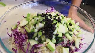 Cooking with Kat   Red Cabbage Sauerkraut Salad