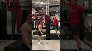 Highest Backflip Contest #victory #sports #shorts #youtubeshorts #backflip #viral #funny #gym #fail