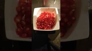 DESEED POMEGRANATE FRUIT | SATISFYING VIDEO #shorts #yummy #asmr