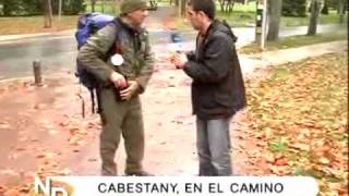 PEIO RUIZ CABESTANY HACIENDO EL CAMINO DE SANTIAGO. NAVARRA DIRECTO