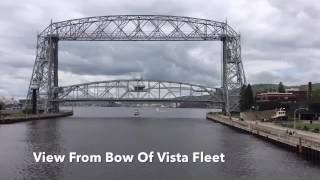 Time Lapse Boat Ride Under Aerial Lift Bridge, Duluth Minnesota