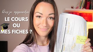 FAUT-IL FAIRE DES FICHES EN DROIT ? Apprendre son COURS ou ses FICHES ?