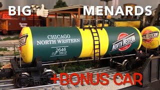 Menards Chicago & Northwestern CNW Tank Cars and more 5-17-23