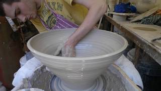 Large Hand Thrown Bowl by Crystalline Potter Matt Horne