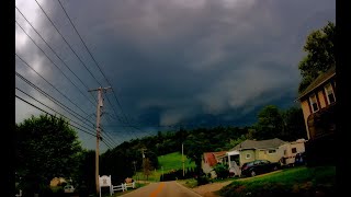 Storm Chase - Damaging Wind Storm with debris near Herminie PA 8-29-2021