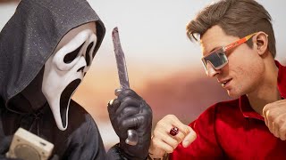 Mortal Kombat 1 - Ghostface Vs Johnny Cage ALL Interactions