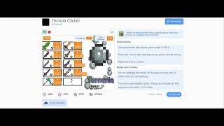 Playing Terraria Clicker on Scratch.