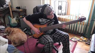 Under The Bridge - (play along) - 6 string fretless Bass