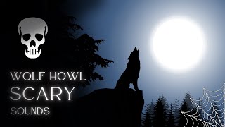 Wolf Howling at Moon Sound [ WARNING: SCARY ] #wolf #howling