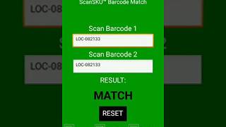 Barcode Match / Comparison Check