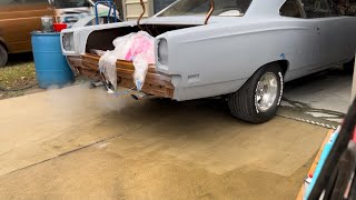 1969 Plymouth Roadrunner 383 Cold Start and Revs