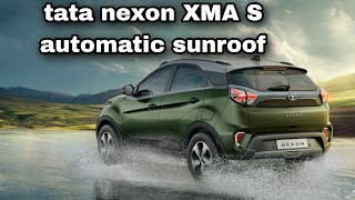 tata nexon XMA s automatic sunroof 🚗 detailing full video olive green colour #tata #review