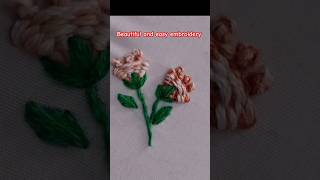 Beautiful and easy embroidery/hath ki kadhai #youtubeshorts