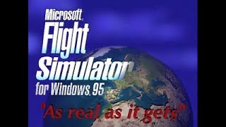 Microsoft Flight Simulator for Windows95 - Video Game Trailer (1995, Windows)