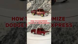 HOW TO CUSTOMIZE DODGE LIL RED EXPRESS #hotwheels #diy #dodge #truck #tutorial #stancenation