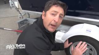 Performing a safety check on trailer bearings with Theo Rozakis of MY Marine